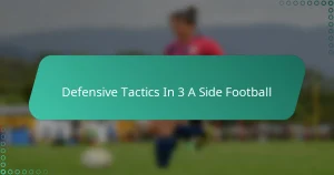 Defensive Tactics In 3 A Side Football