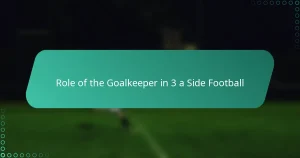 Role of the Goalkeeper in 3 a Side Football